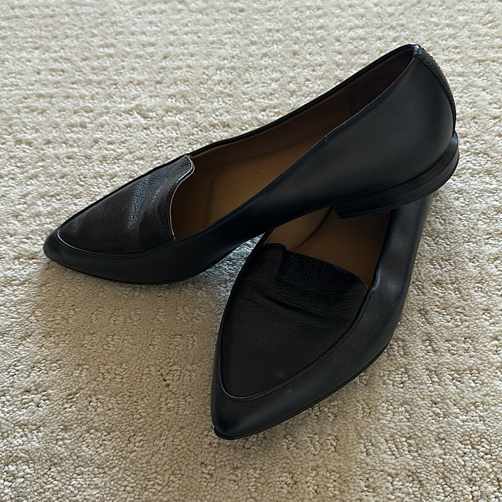 Everlane The Modern Black Pointed Toe Flats Size 7.5